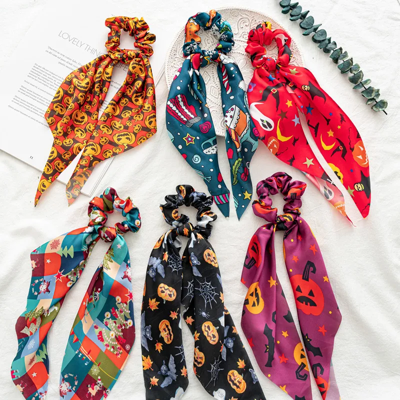 Christmas Halloween Hair Band Hair Scrunchies Tie Hair Rope Elastic Hair Ring Ponytail Long Ribbon Vintage Hair Accessories
Christmas Halloween Hair Band Hair Scrunchies Tie Hair Rope Elastic Hair Ring Ponytail Long Ribbon Vintage Hair Accessories