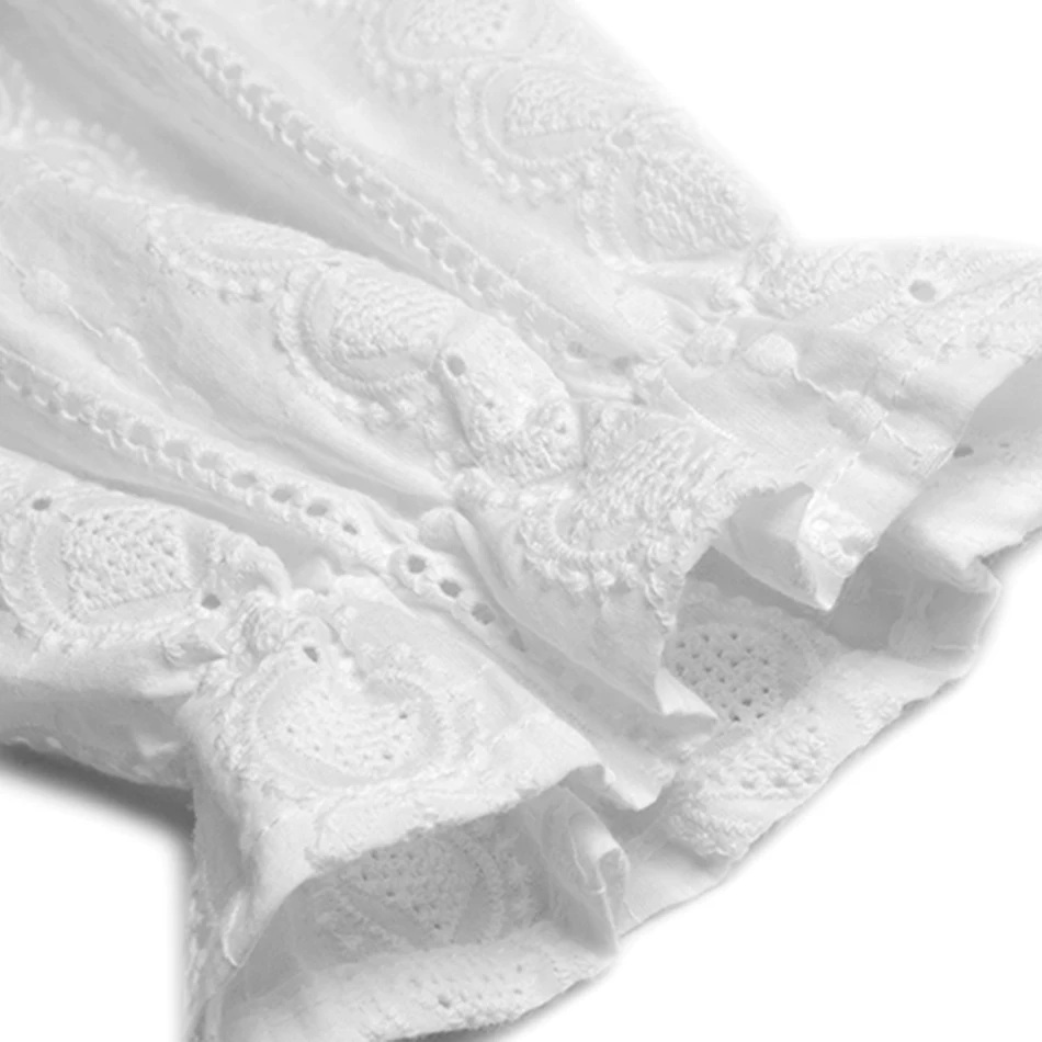 High Quality Women's 2020 Fall Sexy V-neck Long Sleeve Single Breasted Embroidered Dress White Club Party Dress Vestidos
High Quality Women's 2020 Fall Sexy V-neck Long Sleeve Single Breasted Embroidered Dress White Club Party Dress Vestidos