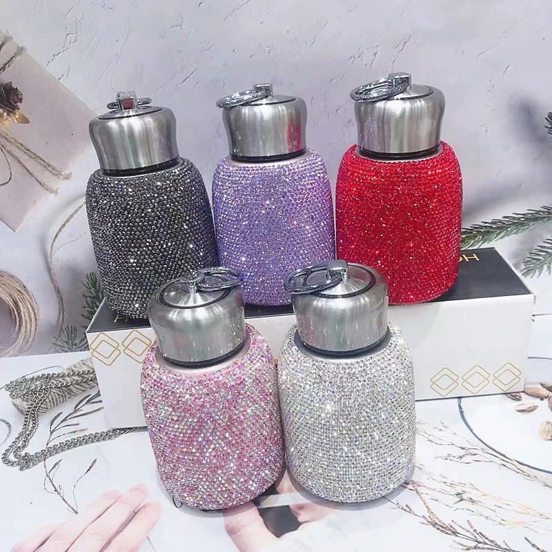 Belly Cup Diamond Thermos Bottle Portable Travel Hot Vacuum Flask With Chain Stainless Steel Water Mug Kettle Women Gifts 220ml
Belly Cup Diamond Thermos Bottle Portable Travel Hot Vacuum Flask With Chain Stainless Steel Water Mug Kettle Women Gifts 220ml