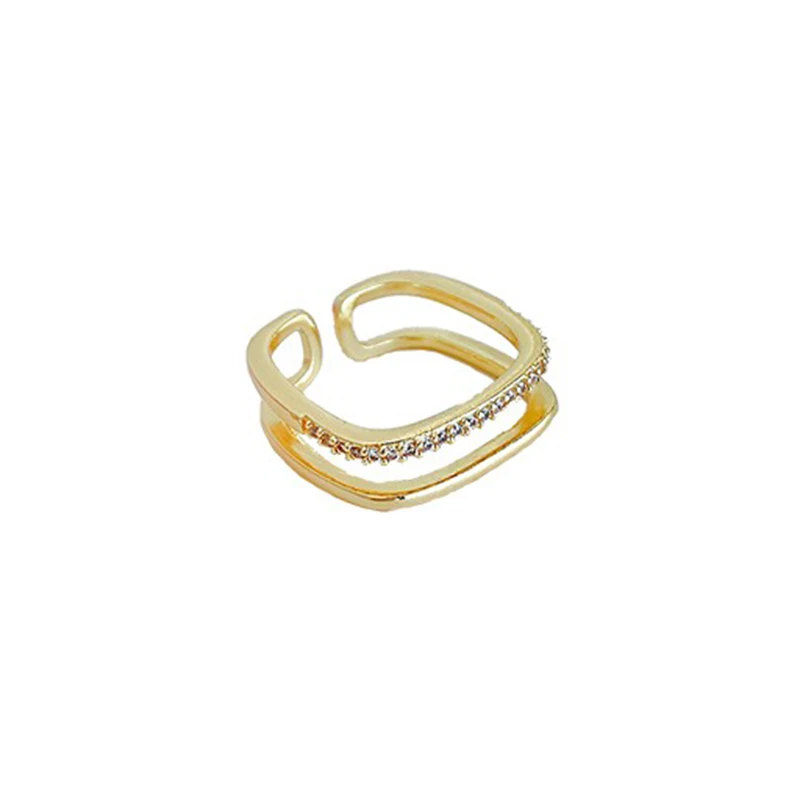 2021 New Gothic Double Gold Ziron Open Rings For Woman Fashion Korean Jewelry Wedding Party Unusual Girl's Square Luxury Ring
2021 New Gothic Double Gold Ziron Open Rings For Woman Fashion Korean Jewelry Wedding Party Unusual Girl's Square Luxury Ring