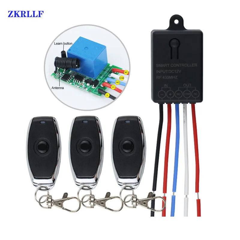 433Mhz DC 12V 1CH Universal Smart Home Wireless RF Remote Control Switch Relay Receiver Module And 433 MHz Light Transmitter DIY
433Mhz DC 12V 1CH Universal Smart Home Wireless RF Remote Control Switch Relay Receiver Module And 433 MHz Light Transmitter DIY