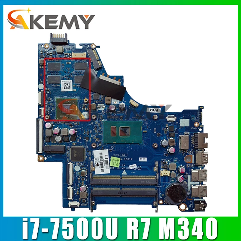 For HP 15-BS Laptop Motherboard 924759-601 924759-001 CSL50/CSL52 LA-E801P i7-7500U CPU R7 M340/4G GPU DDR4 100% working
For HP 15-BS Laptop Motherboard 924759-601 924759-001 CSL50/CSL52 LA-E801P i7-7500U CPU R7 M340/4G GPU DDR4 100% working