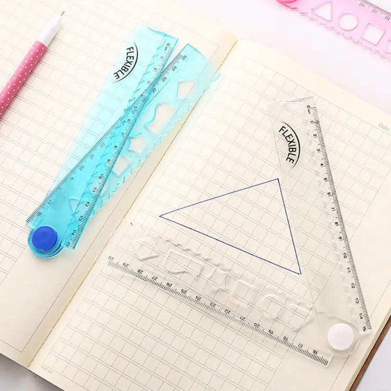 30cm Korean Flexible Folding Ruler Multifunction Plastic Drawing Rulers Office School Stationery Students Kids Gifts
30cm Korean Flexible Folding Ruler Multifunction Plastic Drawing Rulers Office School Stationery Students Kids Gifts