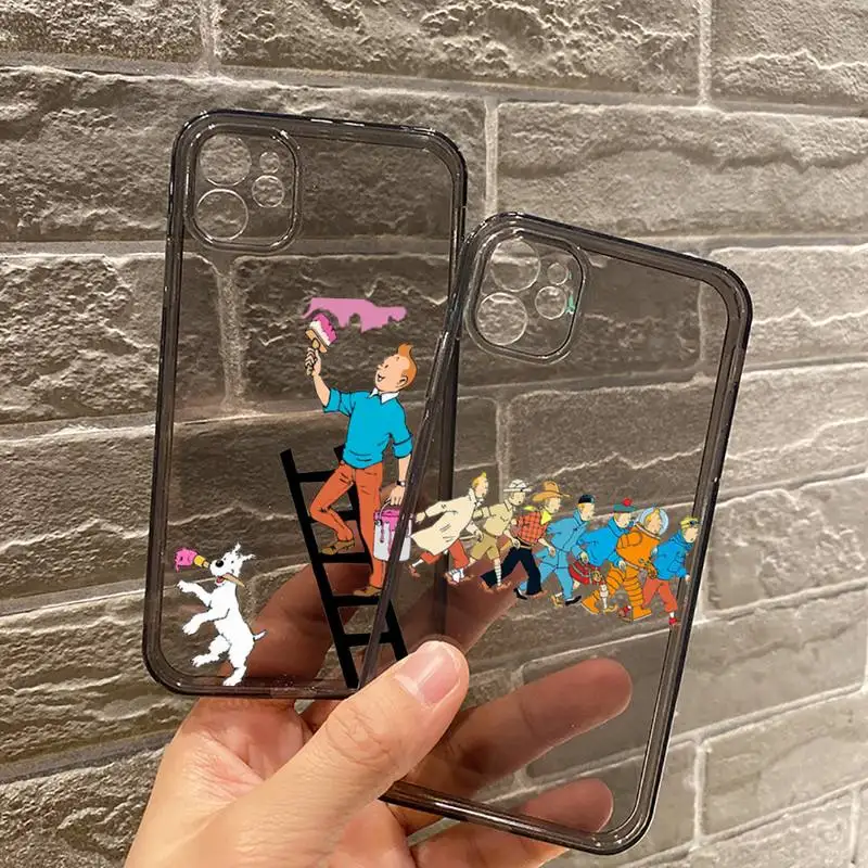 French classic The Adventures of Tintin Phone Case For iPhone 7 8 11 12 X XS XR MINI Pro Max Plus Retro Black Grey transparent
French classic The Adventures of Tintin Phone Case For iPhone 7 8 11 12 X XS XR MINI Pro Max Plus Retro Black Grey transparent