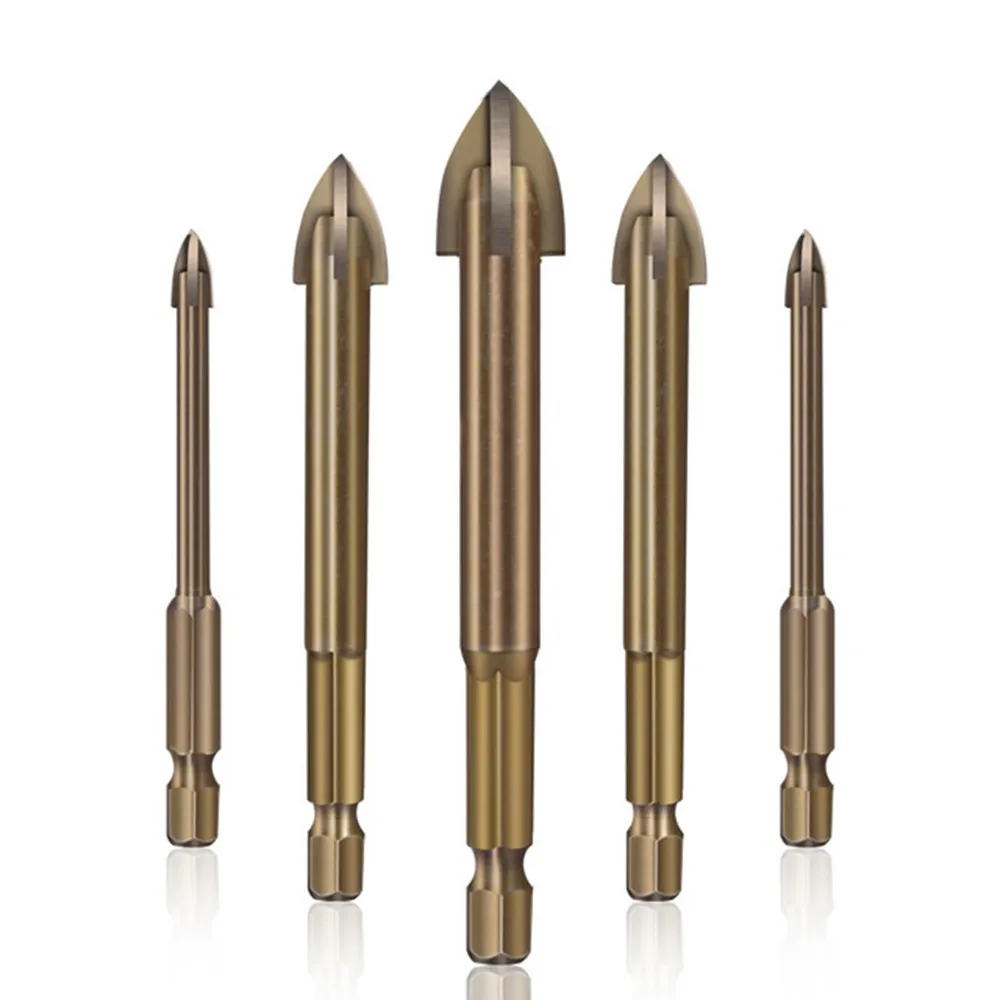 5Pcs Cemented Carbide Drill Bit Set Carbide Point With 4 Cutting Edges Niversal Drilling Tool Hole Opener For Wall Glass Tile
5Pcs Cemented Carbide Drill Bit Set Carbide Point With 4 Cutting Edges Niversal Drilling Tool Hole Opener For Wall Glass Tile