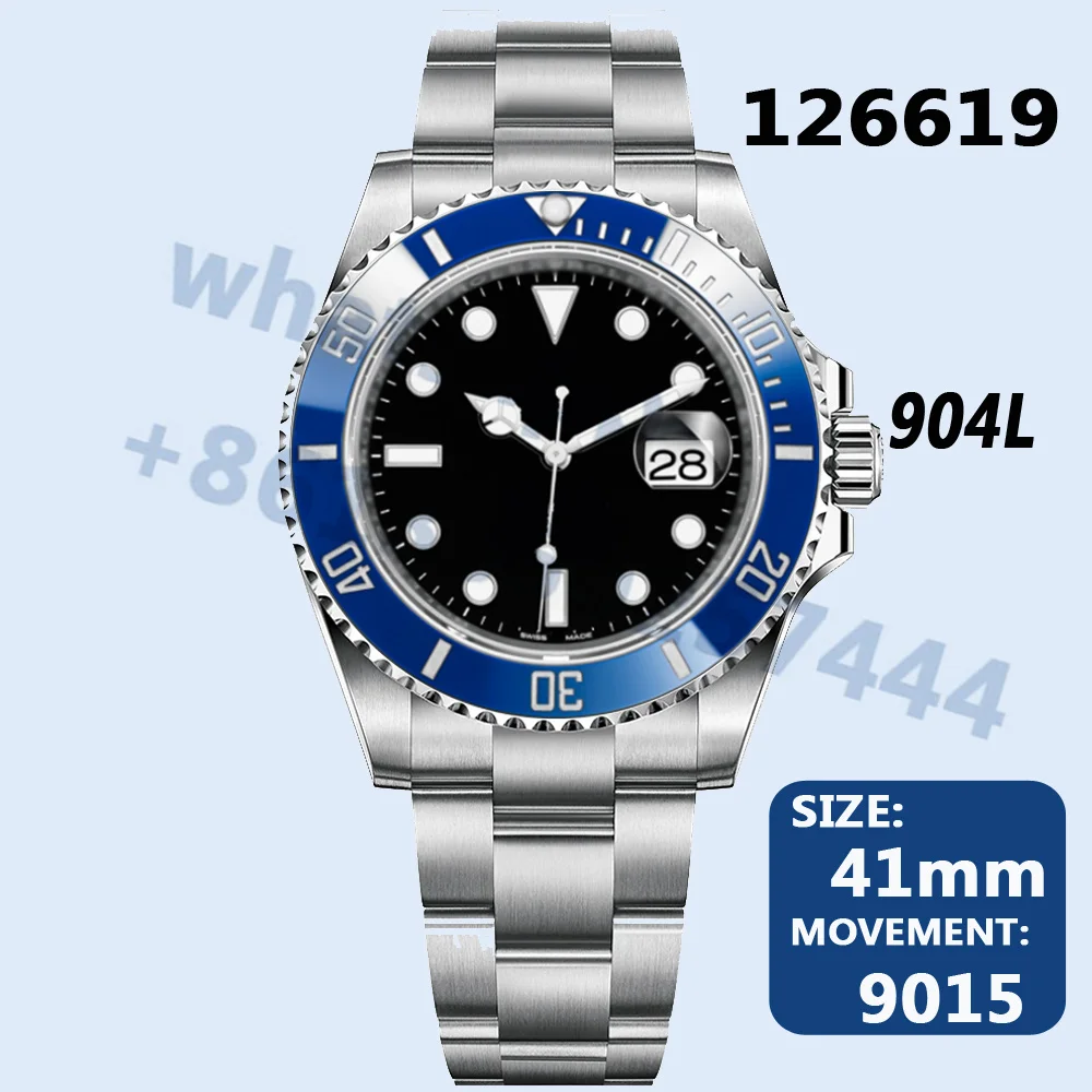 Men's Automatic Mechanical Watch Submariner 41MM 126619 AAA Replica 904L Super Clone 9015 Top Luxury Brand ARF NOOB Sport ZF VSF
Men's Automatic Mechanical Watch Submariner 41MM 126619 AAA Replica 904L Super Clone 9015 Top Luxury Brand ARF NOOB Sport ZF VSF