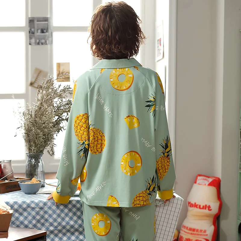 Cotton Pyjamas Plus Size XXXL Spring Pajama Set Women Sleepwear Cartoon Lapel Col Claudine Loose Version Winter Pajamas
Cotton Pyjamas Plus Size XXXL Spring Pajama Set Women Sleepwear Cartoon Lapel Col Claudine Loose Version Winter Pajamas