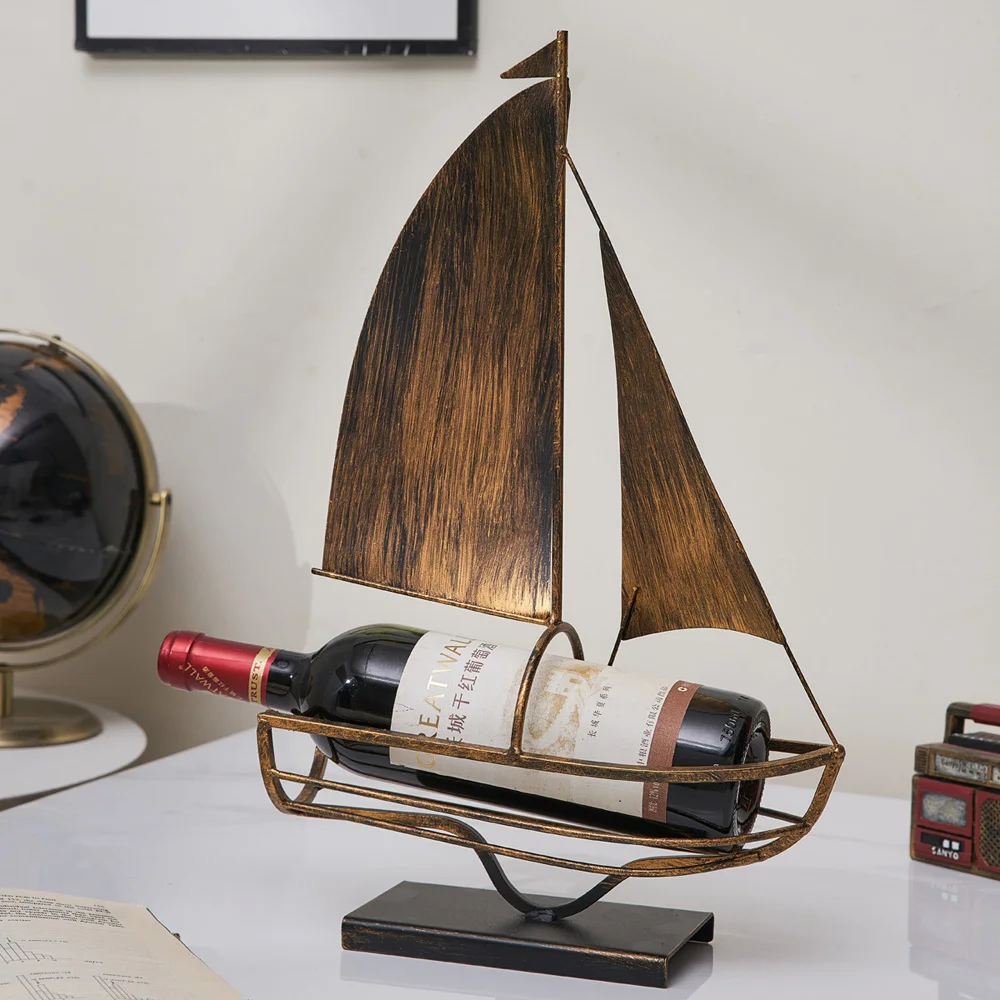 Vintage Metal Sailboat Sculpture Wine Rack Modern Home Decoration Christmas Decorations Wine Cabinet Decor Accessories Crafts
Vintage Metal Sailboat Sculpture Wine Rack Modern Home Decoration Christmas Decorations Wine Cabinet Decor Accessories Crafts