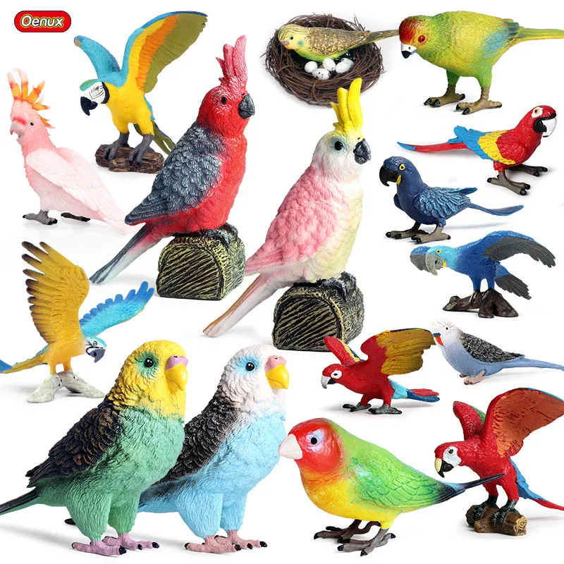 Oenux Original Simulation Parrot Action Figures Model Bird Animals Nest Garden Decoration Miniature Figurine Toy For Kids Gift
Oenux Original Simulation Parrot Action Figures Model Bird Animals Nest Garden Decoration Miniature Figurine Toy For Kids Gift