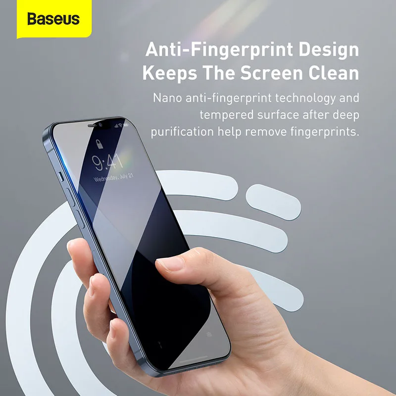 Baseus 2Pcs 0.23mm Tempered Glass For iPhone 12 11 Pro XS Max XR X Full Cover Screen Protector For iPhone 12Pro Max Glass Film
Baseus 2Pcs 0.23mm Tempered Glass For iPhone 12 11 Pro XS Max XR X Full Cover Screen Protector For iPhone 12Pro Max Glass Film