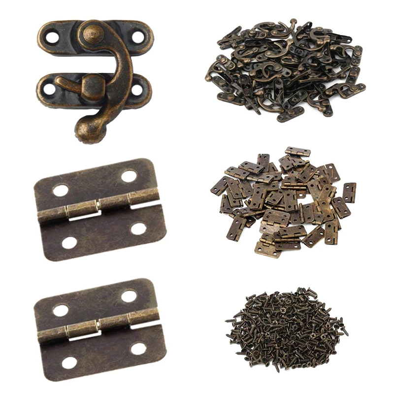Hinge wood box 80Pcs Small Box Hinges, 40 Sets Antique Right Latch Hook Hasp Wood Jewelry Box Hasp Catch Decoration Bronze Tone
Hinge wood box 80Pcs Small Box Hinges, 40 Sets Antique Right Latch Hook Hasp Wood Jewelry Box Hasp Catch Decoration Bronze Tone