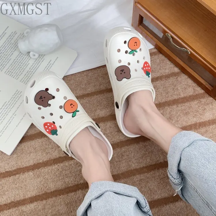 Hole Shoes Ladies Summer Wear Cute Girl Heart Beach Sandals Ladies Fashion Home Non-slip Sandals and Slippers 2021
Hole Shoes Ladies Summer Wear Cute Girl Heart Beach Sandals Ladies Fashion Home Non-slip Sandals and Slippers 2021
