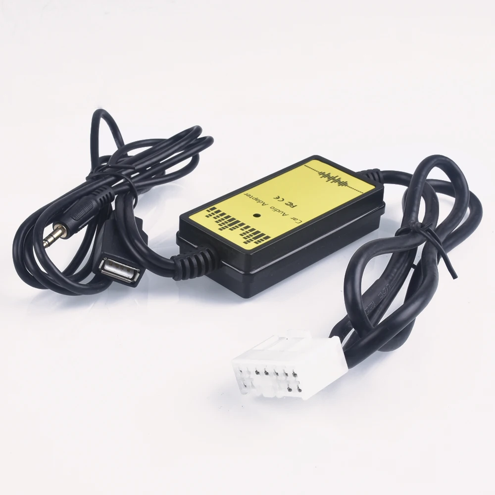 Автомобильный адаптер для CD MP3 аудио интерфейс AUX USB устройство смены компакт