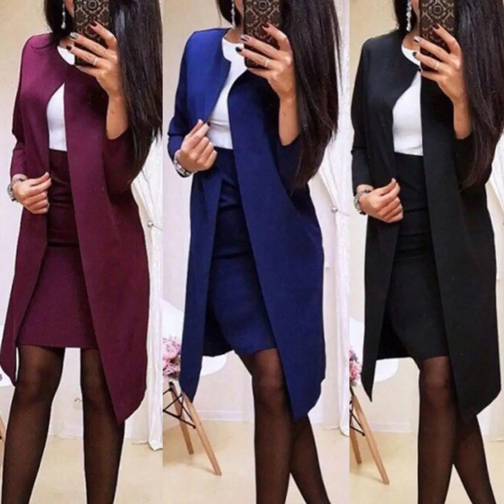 2Pcs Office Skirt Suits Mini Skirts Suits Female Chic Sets Lady Autumn Solid Color Long Blazer Jacket Bodycon Mini Skirt Suit
2Pcs Office Skirt Suits Mini Skirts Suits Female Chic Sets Lady Autumn Solid Color Long Blazer Jacket Bodycon Mini Skirt Suit
