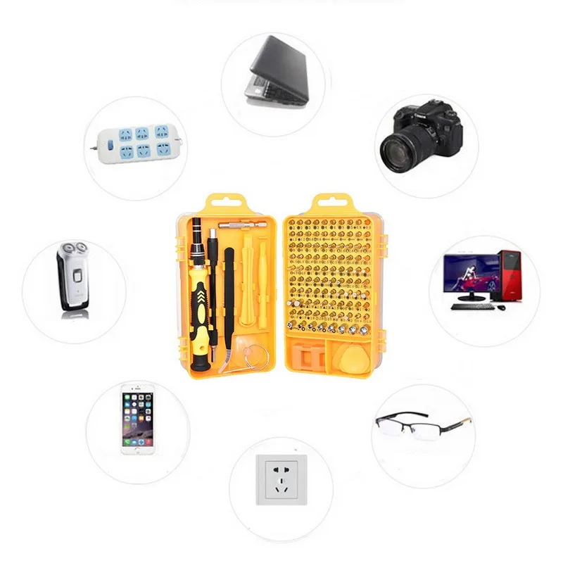 115 In 1 Screwdriver Set Multifunctional Magnetic Screw Driver Holder Precision Torx Key Hex for Cellphone Repairing Hand Tools
115 In 1 Screwdriver Set Multifunctional Magnetic Screw Driver Holder Precision Torx Key Hex for Cellphone Repairing Hand Tools