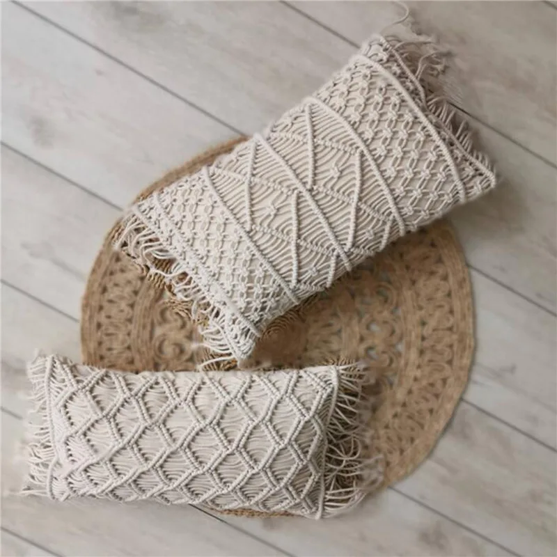 2021 New Macrame Handmade Cotton Thread Pillow Covers Sofa Cushion Cover Decorative Pillowcases Home Texl hogar, novedad de 2021
2021 New Macrame Handmade Cotton Thread Pillow Covers Sofa Cushion Cover Decorative Pillowcases Home Texl hogar, novedad de 2021