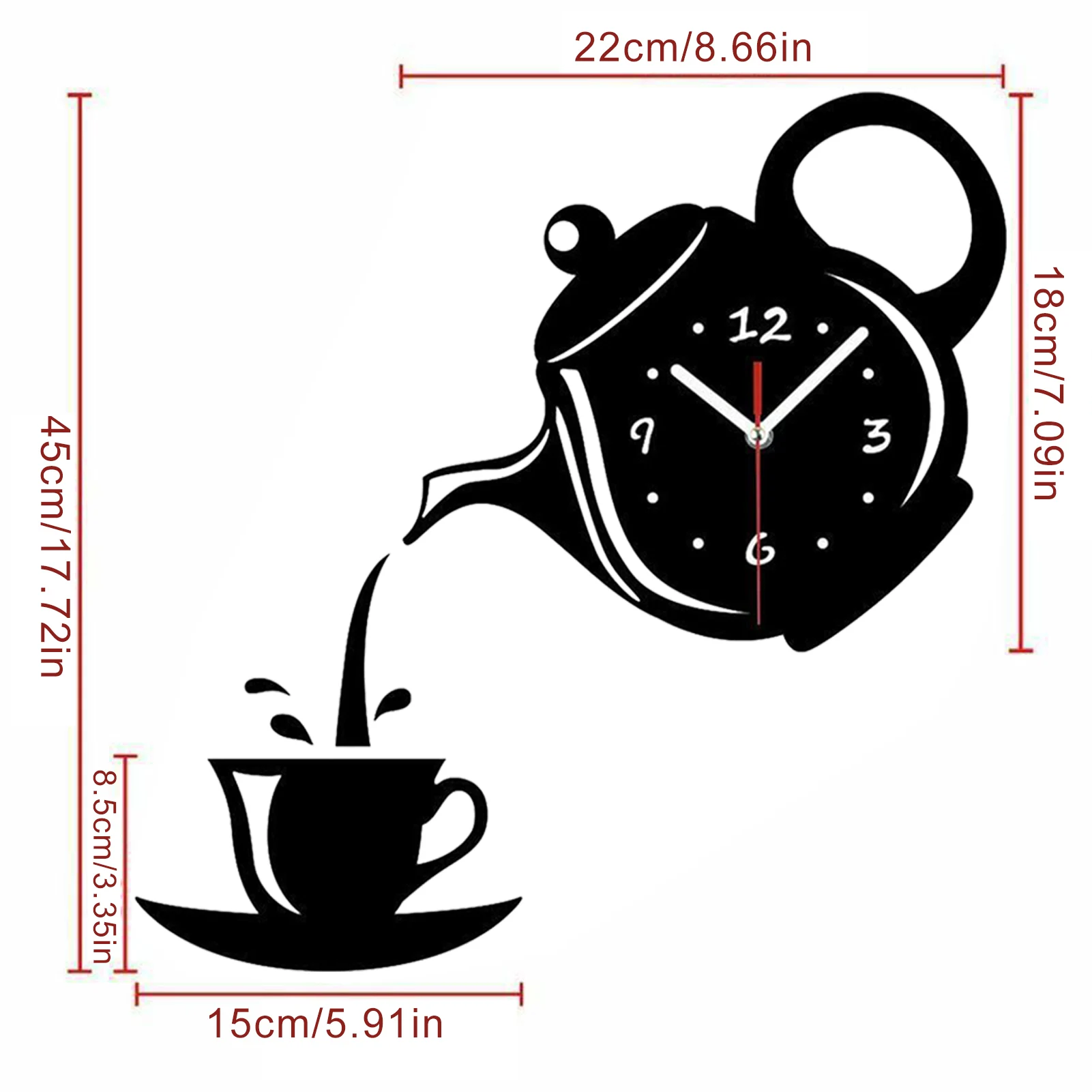 Home Decor 3D Wall Clock Sticker Room Decorative Acrylic Quartz Clock Fashion Living Room DIY Home Decoration
Home Decor 3D Wall Clock Sticker Room Decorative Acrylic Quartz Clock Fashion Living Room DIY Home Decoration