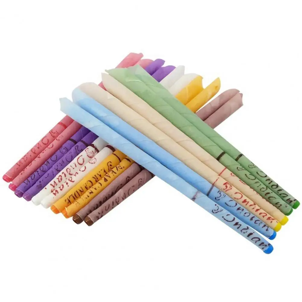 50Pcs Ear Candling Therapy Waxing Coning Smoke Free Natural Beewax with Plug Ear Candle Wax Remover Ear Cleaner Treatment
50Pcs Ear Candling Therapy Waxing Coning Smoke Free Natural Beewax with Plug Ear Candle Wax Remover Ear Cleaner Treatment