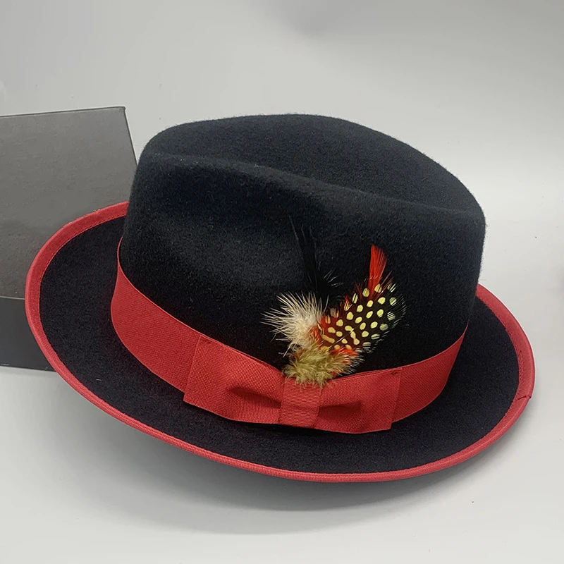 Men Women Retro Adjustable Wool Blend Classical Homburg Hats Feather Band Fedora Caps Trilby Sunhat Jazz Winter Warm LM11
Men Women Retro Adjustable Wool Blend Classical Homburg Hats Feather Band Fedora Caps Trilby Sunhat Jazz Winter Warm LM11