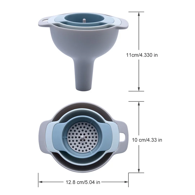 Food Grade Plastic Funnel Four In One Funnel Set Filter Oil Pot Household Oil Funnel Sub-filling Wine Funnel Kitchen Utensils
Food Grade Plastic Funnel Four In One Funnel Set Filter Oil Pot Household Oil Funnel Sub-filling Wine Funnel Kitchen Utensils