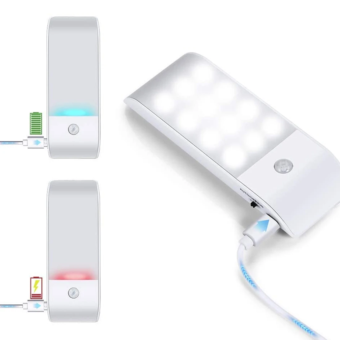 12LEDS Night Lights Under Cabinet Lights Kitchen Lighting IR Motion Sensor USB Chargeable Stair Light Closet Lamp Corridor Lamp
12LEDS Night Lights Under Cabinet Lights Kitchen Lighting IR Motion Sensor USB Chargeable Stair Light Closet Lamp Corridor Lamp