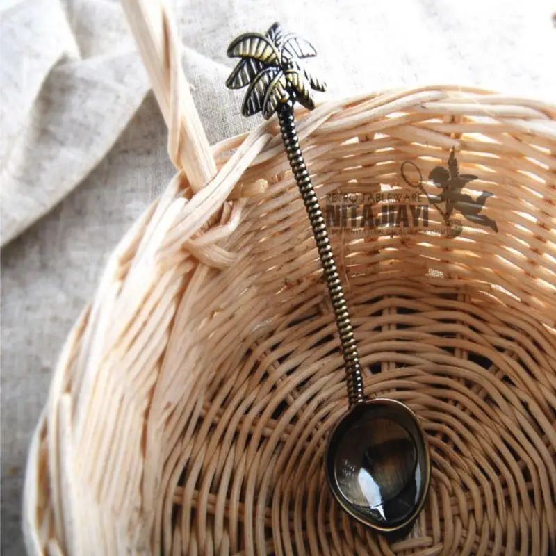 6pcs New Coffee Spoon Ice Cream Dessert Spoon Retro Coconut Tree Spoon Kitchen Gadget Decoration Kitchen Bar Tools Cocina
6pcs New Coffee Spoon Ice Cream Dessert Spoon Retro Coconut Tree Spoon Kitchen Gadget Decoration Kitchen Bar Tools Cocina