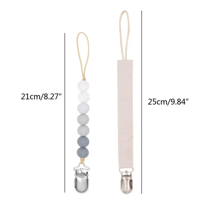 2 Pack Baby Teether BPA Free Silicone Pacifier Clips Teething Holder Pacifier Chains Safe Baby Shower Gift
2 Pack Baby Teether BPA Free Silicone Pacifier Clips Teething Holder Pacifier Chains Safe Baby Shower Gift