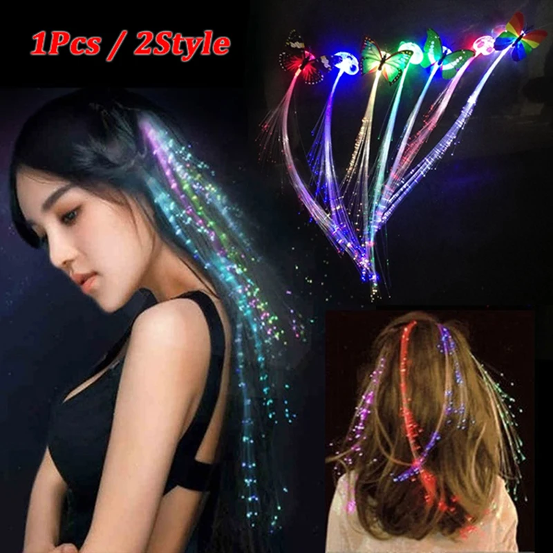 Flash LED Hair Light Emitting Fiber Optic Pigtail Braid Colorful Luminous Wig Bar Party Prom Supplies Decor 35x5cm/13.8x2inch
Flash LED Hair Light Emitting Fiber Optic Pigtail Braid Colorful Luminous Wig Bar Party Prom Supplies Decor 35x5cm/13.8x2inch