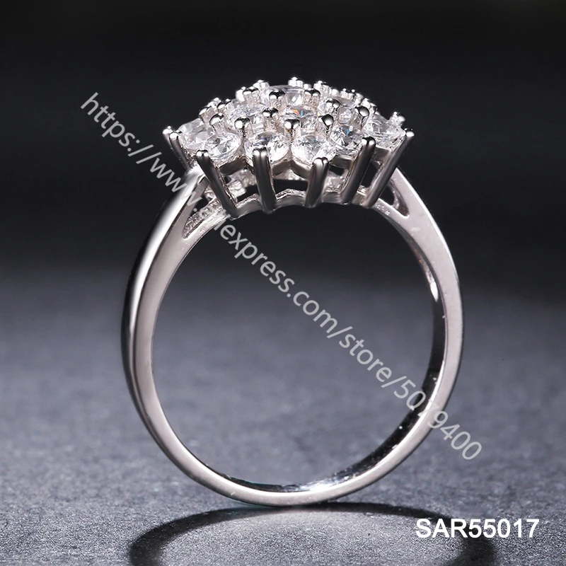 Shape flower Ring 925 Sterling Silver Lab Diamonds Simulant CZ Stones Cocktail Jewelry Woman Ring Valentines Day Gift
Shape flower Ring 925 Sterling Silver Lab Diamonds Simulant CZ Stones Cocktail Jewelry Woman Ring Valentines Day Gift