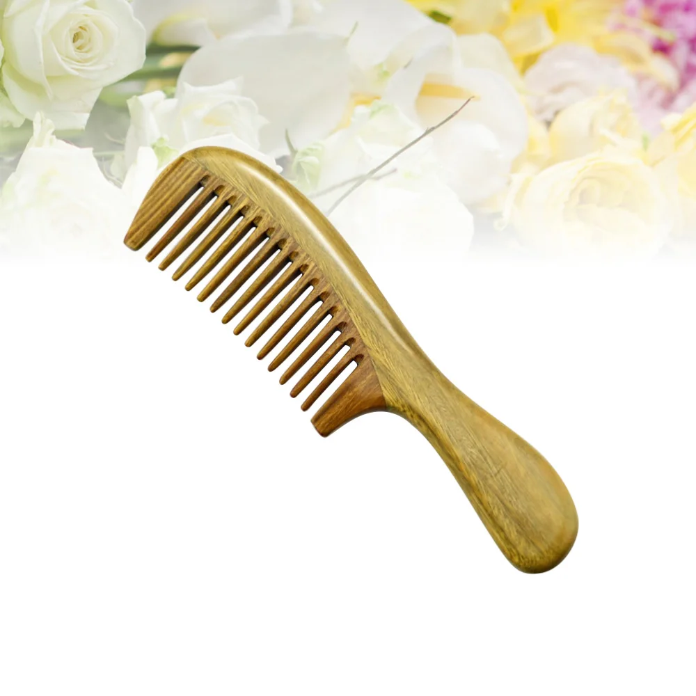 20 Green Sandalwood Comb Natural Texture Massage Anti-static Hair Care Head Massage Thick Handle Wooden Hair Comb
20 Green Sandalwood Comb Natural Texture Massage Anti-static Hair Care Head Massage Thick Handle Wooden Hair Comb