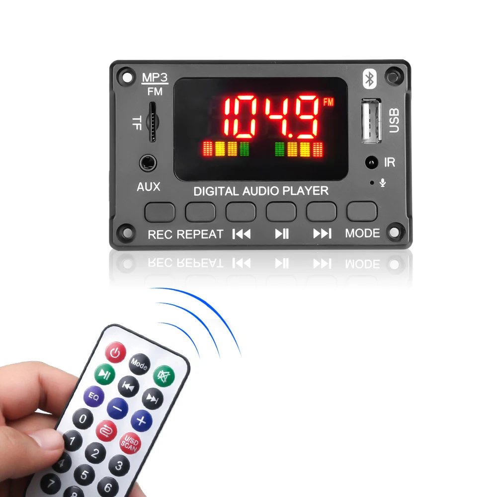 Усилитель mp3-декодера 7V-26V2*40 Вт, плата с цветным экраном, Bluetooth V5.0, Автомобильный MP3-плеер, USB-модуль записи, FM-радио AUX для динамика
Усилитель mp3-декодера 7V-26V2*40 Вт, плата с цветным экраном, Bluetooth V5.0, Автомобильный MP3-плеер, USB-модуль записи, FM-радио AUX для динамика
