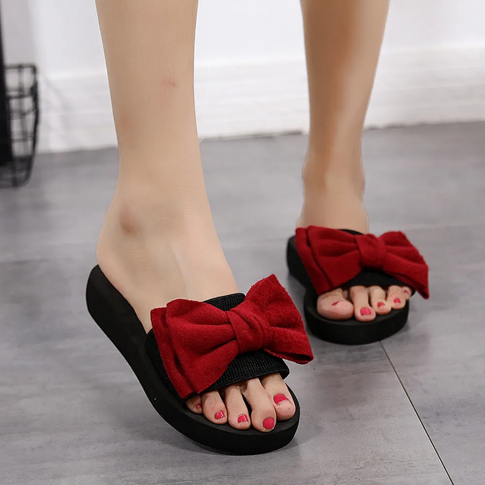 Women Bow Summer Sandals Slipper Indoor Outdoor Flip-flops Beach Shoes New Fashion Female Casual flower Slipper slides
Women Bow Summer Sandals Slipper Indoor Outdoor Flip-flops Beach Shoes New Fashion Female Casual flower Slipper slides