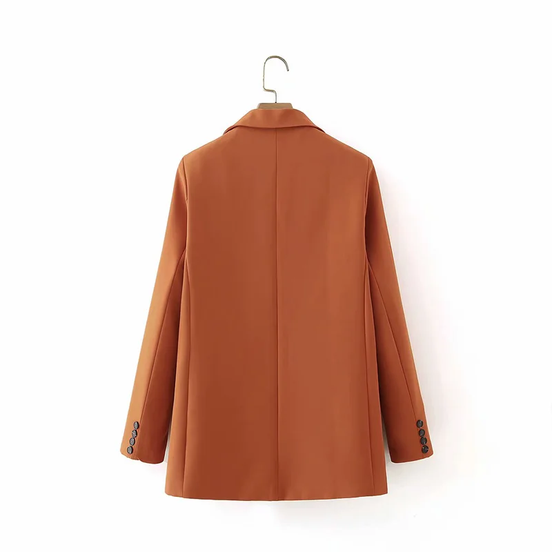 Spring and summer women's jacket casual solid color single button pocket decorative jacket
Spring and summer women's jacket casual solid color single button pocket decorative jacket