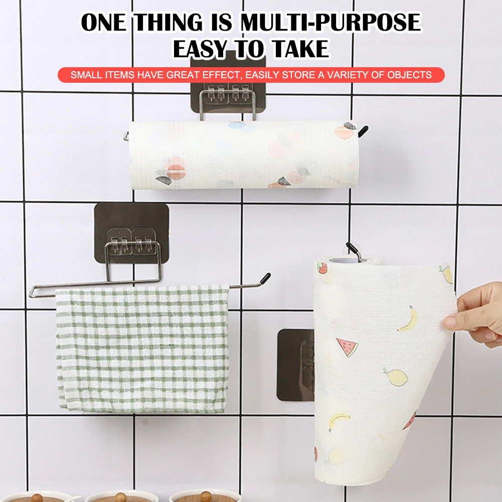 Kitchen Paper Towel Holder Self-Adhesive Wall Mount Paper Holder Stainless Steel Paper Roll Hanger Punch-free Bathroom Organizer
Kitchen Paper Towel Holder Self-Adhesive Wall Mount Paper Holder Stainless Steel Paper Roll Hanger Punch-free Bathroom Organizer