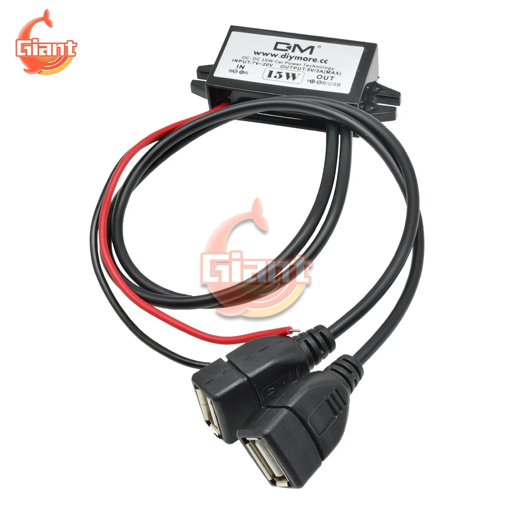 UN3F USB Car Power Charger DC Buck Converter Module Voltage Regulator 12 V to 5 V 3A 15W Waterproof Step Down Volt Power Module
UN3F USB Car Power Charger DC Buck Converter Module Voltage Regulator 12 V to 5 V 3A 15W Waterproof Step Down Volt Power Module