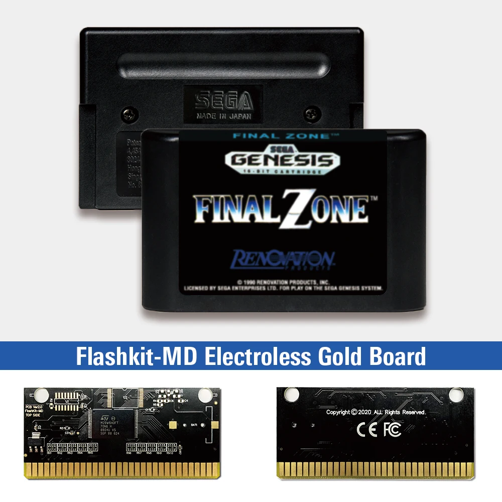 Финальная зона-США лейбл Flashkit MD золото схема на основе печатной платы для Sega Genesis Megadrive консоли для видеоигр
Финальная зона-США лейбл Flashkit MD золото схема на основе печатной платы для Sega Genesis Megadrive консоли для видеоигр