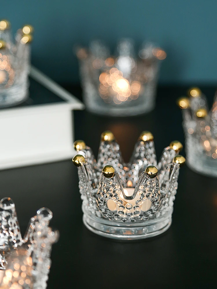 2pcs Crystal Candlestick Candle Decoration Cup Crown Glass Candle Cup Candlelight Dinner
2pcs Crystal Candlestick Candle Decoration Cup Crown Glass Candle Cup Candlelight Dinner