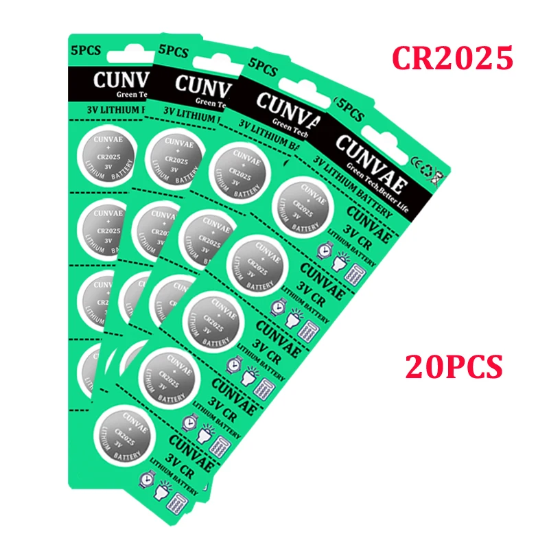 20PCS brand new 2025 Lithium battery cr2025 BR2025 DL2025 ECR2025 3v button cell coin batteries for watch computer cr 2025 
20PCS brand new 2025 Lithium battery cr2025 BR2025 DL2025 ECR2025 3v button cell coin batteries for watch computer cr 2025