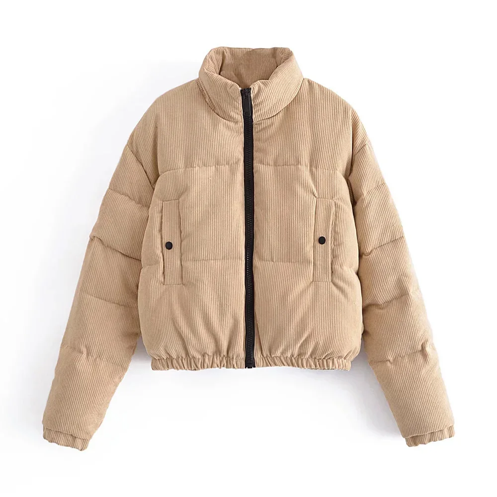 DYLQFS 2021 Winter Warm Khaki Corduroy Stand Collar Cotton Clothes Female Casual Coat Streetwear Long Sleeve Parkas Chic Top
DYLQFS 2021 Winter Warm Khaki Corduroy Stand Collar Cotton Clothes Female Casual Coat Streetwear Long Sleeve Parkas Chic Top