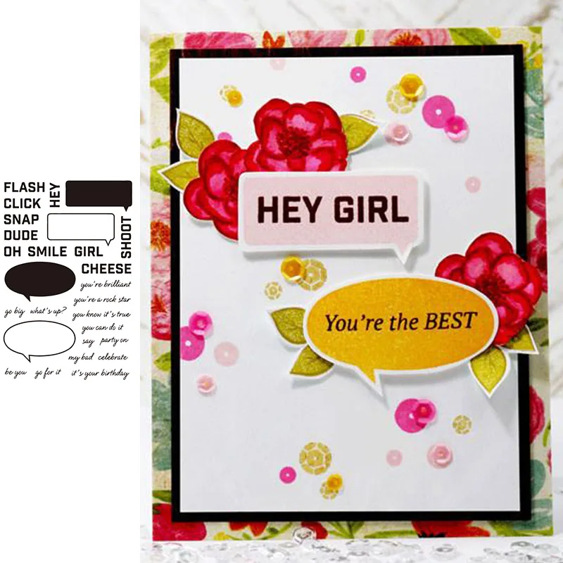 Dialog Boxes Letters Pattern Prints Transparent Clear Silicone Stamp/Seal for DIY scrapbooking/photo album Decor card making
Dialog Boxes Letters Pattern Prints Transparent Clear Silicone Stamp/Seal for DIY scrapbooking/photo album Decor card making