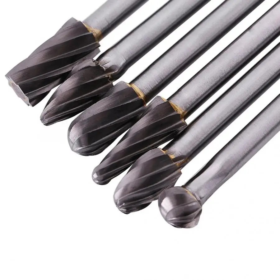 6pcs Tungsten Carbide Aluminum Rotatory Files Burr Set 6mm Shank 10mm Cutting Diameter Metalworking Tool
6pcs Tungsten Carbide Aluminum Rotatory Files Burr Set 6mm Shank 10mm Cutting Diameter Metalworking Tool