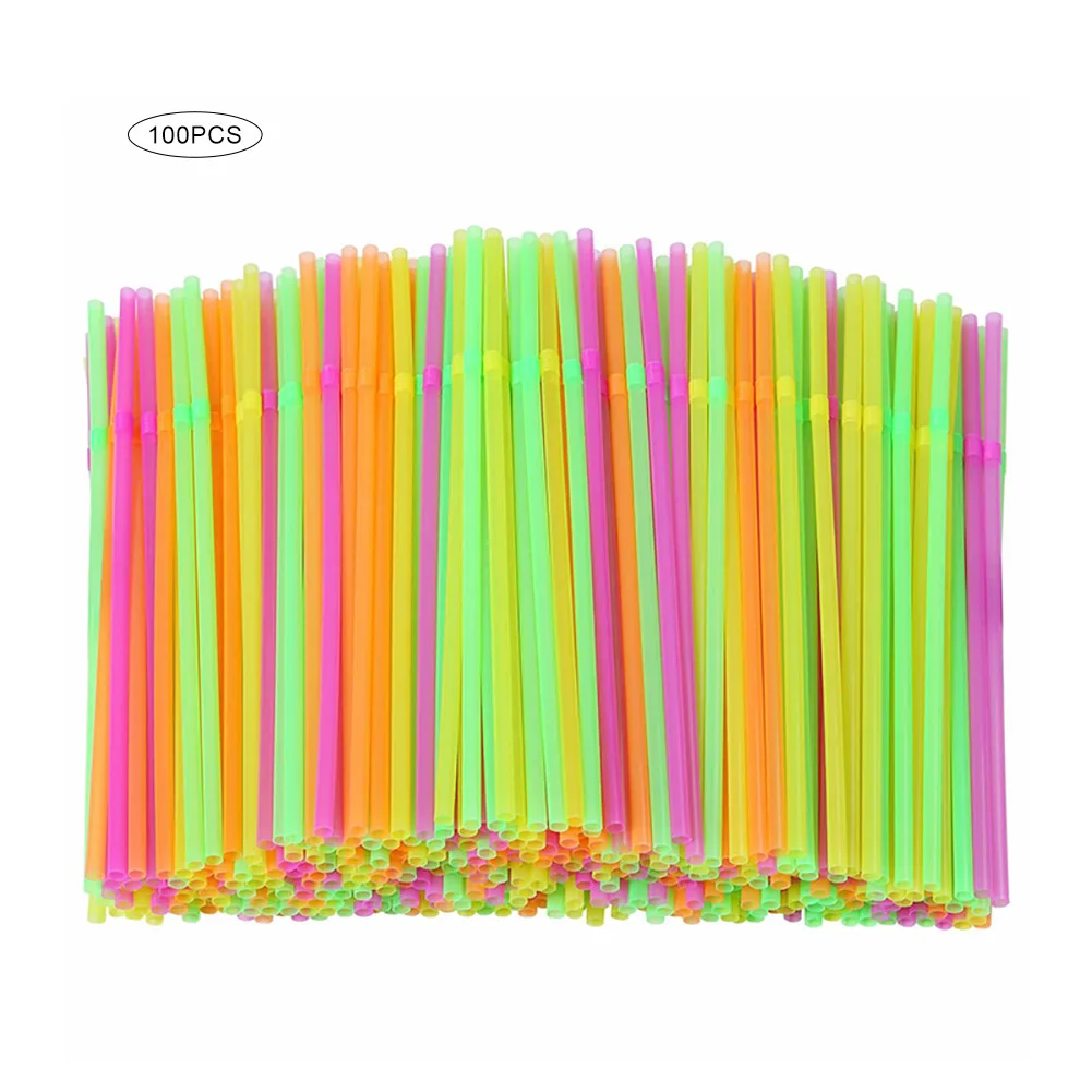 Fluorescent Plastic Bendable Drinking Straws Disposable Beverage Straws Wedding Decor Mixed Colors Party Supplies 100Pcs
Fluorescent Plastic Bendable Drinking Straws Disposable Beverage Straws Wedding Decor Mixed Colors Party Supplies 100Pcs