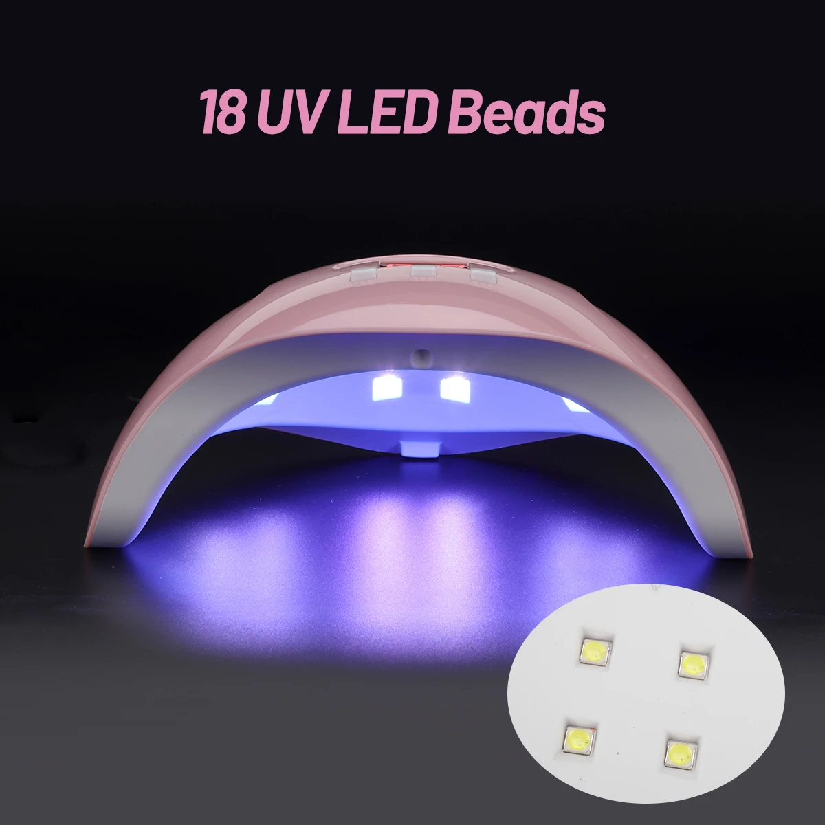 54W UV LED Nail Lamp Nail Dryer 18Pcs LEDs Lamp Quick Drying Nail Gel Polish Manicure Pedicure Professional Nail Salon Lamp Dry
54W UV LED Nail Lamp Nail Dryer 18Pcs LEDs Lamp Quick Drying Nail Gel Polish Manicure Pedicure Professional Nail Salon Lamp Dry