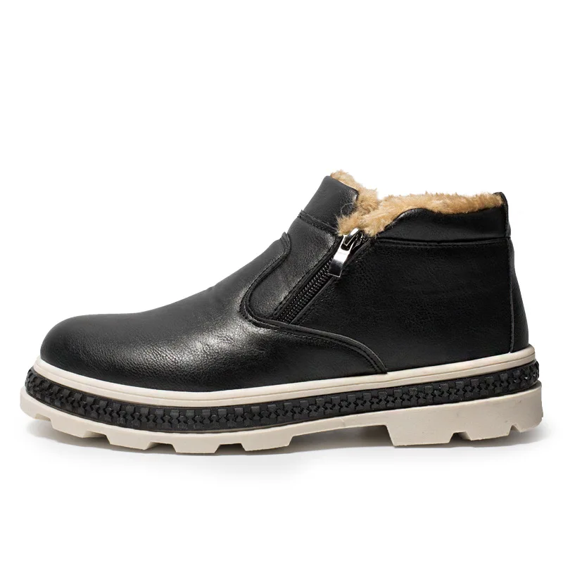 2019 Winter New Men's Warm Leather Boots Plus Cotton Martin Boots Plus Velvet Short Boots Casual Men's Shoes Snow Boots
2019 Winter New Men's Warm Leather Boots Plus Cotton Martin Boots Plus Velvet Short Boots Casual Men's Shoes Snow Boots
