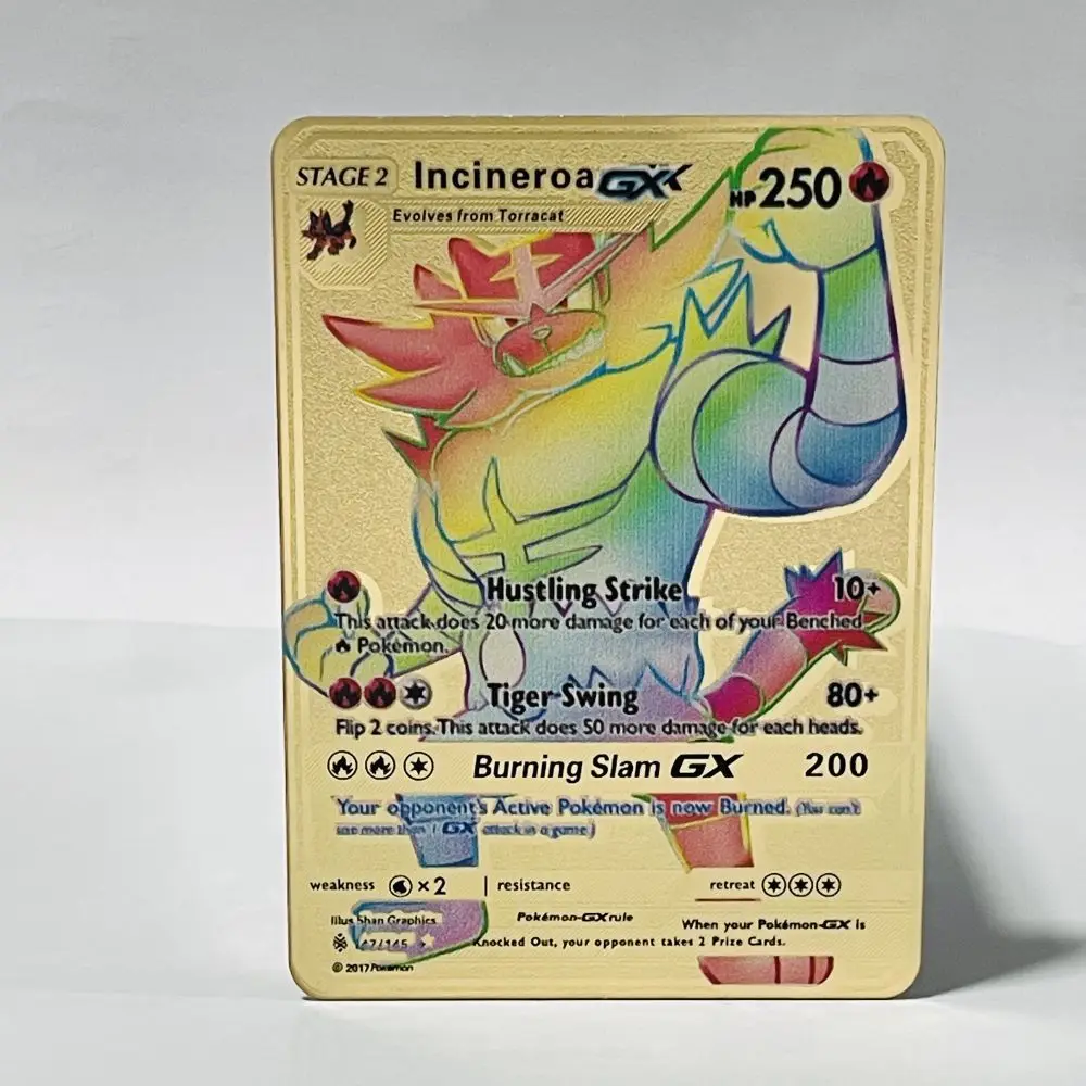 Pokemon Go Cards Gold Metal Trading Fire-breathing Dragon Game Label Team Battle A La Carte Series Children's Toys 
Pokemon Go Cards Gold Metal Trading Fire-breathing Dragon Game Label Team Battle A La Carte Series Children's Toys