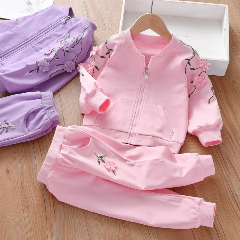 2pcs Kids Girls Autumn Sport Clothing Sets Children Applique Cotton Coat Pant Tracksuits for Children Outfits
2pcs Kids Girls Autumn Sport Clothing Sets Children Applique Cotton Coat Pant Tracksuits for Children Outfits