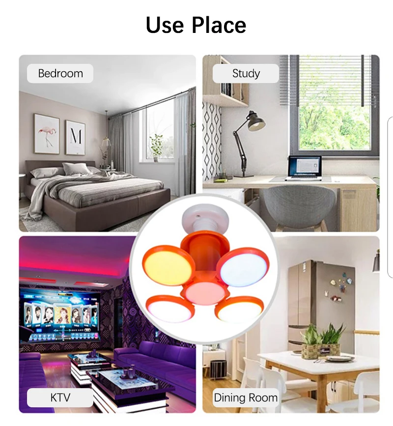E27 LED Light Super Bright LED Folding Lamp Indoor Lights 30W Football UFO Lamp LED Energy Save Bulb 360Range Lighting Ampul
E27 LED Light Super Bright LED Folding Lamp Indoor Lights 30W Football UFO Lamp LED Energy Save Bulb 360Range Lighting Ampul