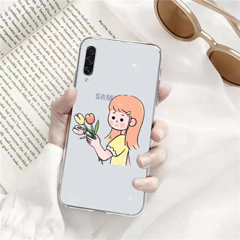 Cartoon cute flower snack girl Phone Case Transparent Clear For Samsung Galaxy A71 A21s S8 S9 S10 plus note 20 ultra
Cartoon cute flower snack girl Phone Case Transparent Clear For Samsung Galaxy A71 A21s S8 S9 S10 plus note 20 ultra