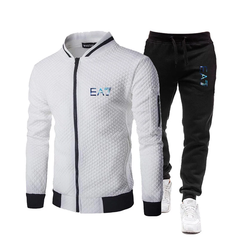 2021 new men's suit polyester printing brand men's suit sportswear autumn and winter zipper V-neck two-piece fitness casual wear
2021 new men's suit polyester printing brand men's suit sportswear autumn and winter zipper V-neck two-piece fitness casual wear