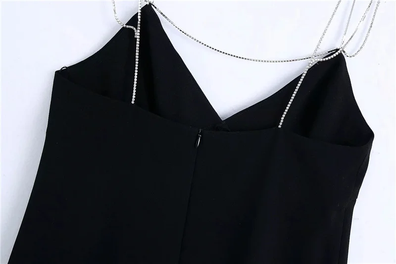 Qeils Women Sexy Fashion With Rhinestone Straps Mini Dress Casual Vintage V Neck Back Zipper Female Dresses Vestidos Mujer
Qeils Women Sexy Fashion With Rhinestone Straps Mini Dress Casual Vintage V Neck Back Zipper Female Dresses Vestidos Mujer